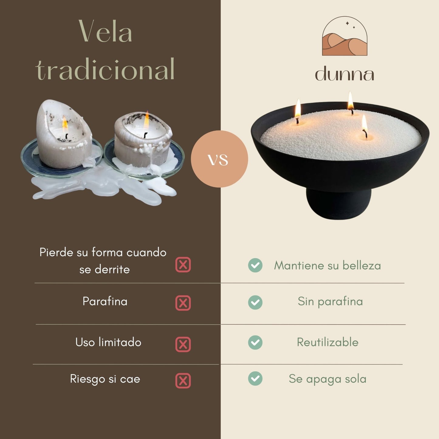 Velas de Arena Vainilla (200gr) + 30 Mechas