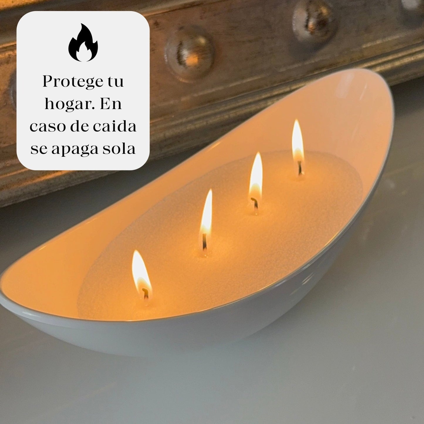 Velas de Arena Vainilla (200gr) + 30 Mechas